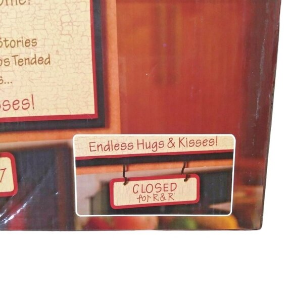 Grandmas Babysitting Two-Sided Hanging Sign "Open 24/7" & "Closed For R&R" Decor - Picture 5 of 5